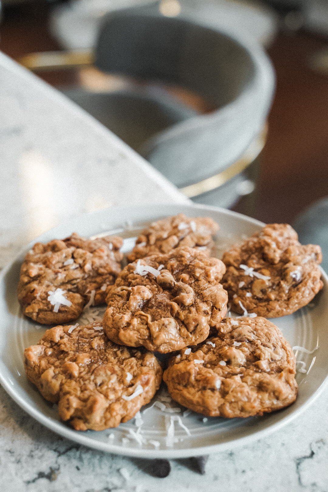 Soft + Chewy Chocolate Chip, Pecan, & Coconut Cookies